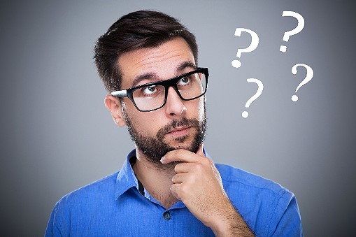 Man thinking about smart home stuff